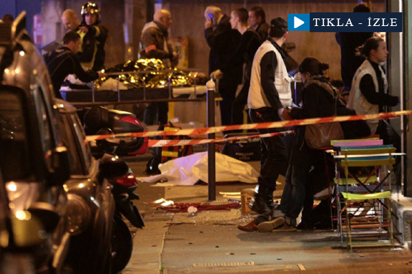 Paris'teki saldırılardan ilk görüntüler