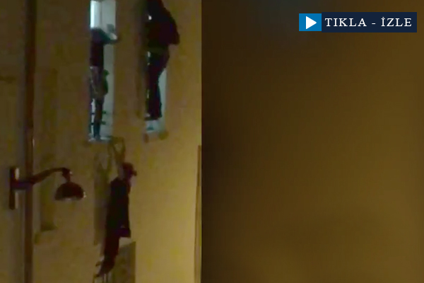 İşte konser salonundan kaçış anı