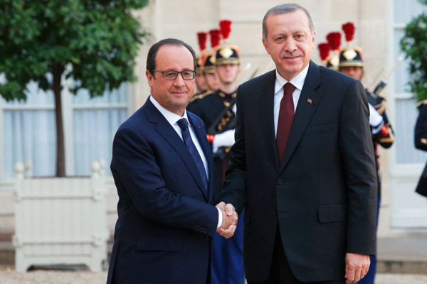 Erdoğan Hollande ile görüştü