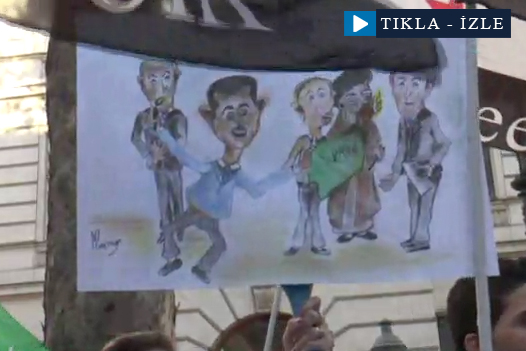 Viyana’da Esed karşıtı protesto