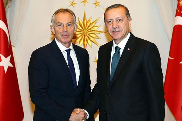 Erdoğan, Tony Blair'ı kabul etti