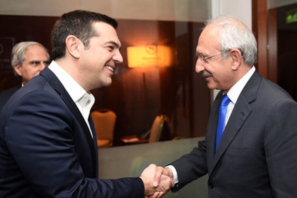 Kılıçdaroğlu, Çipras'la görüştü