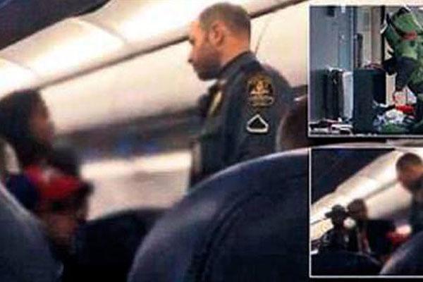 Müslümanları uçaktan indirdiler