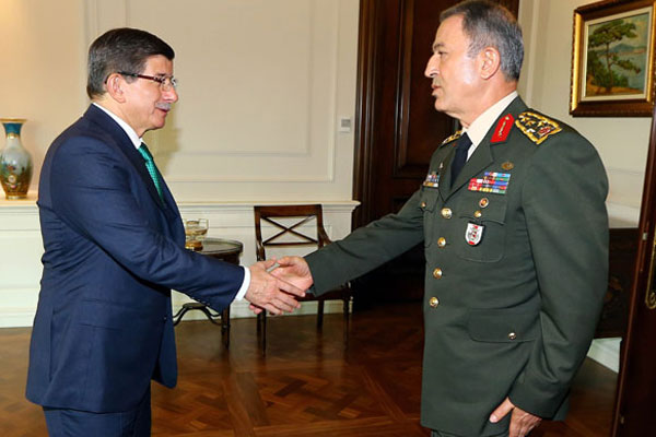 Davutoğlu ile Akar görüştü