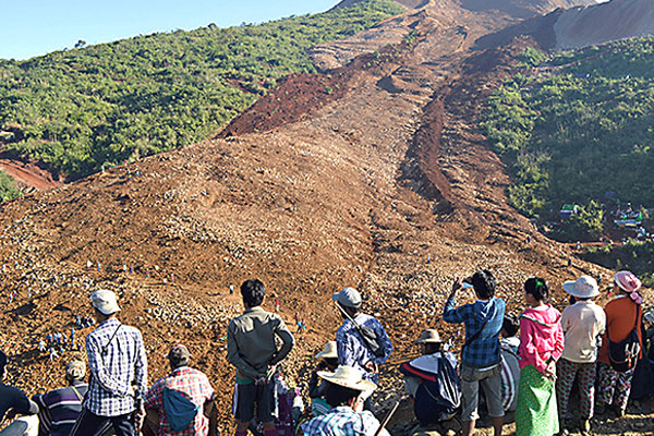 Myanmar'da heyelan felaketi: 113 ölü