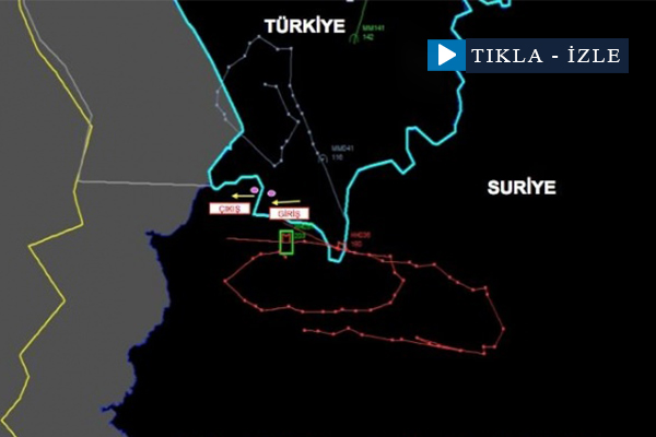 İşte Rus uçağının uyarılma anı
