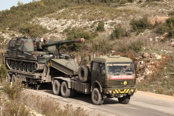 Sınıra obüs sevkıyatı