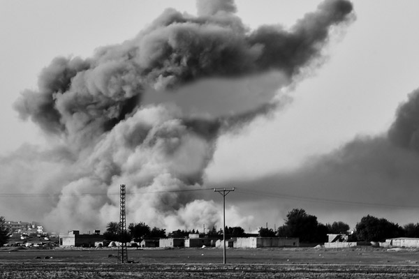 Hama'ya bomba yağmuru