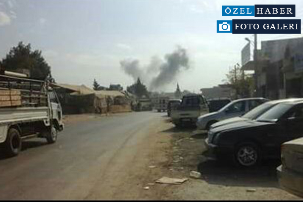 Ruslar Babul hava sınırına yakın Sarmada şehrini bombalıyor işte o görüntüler