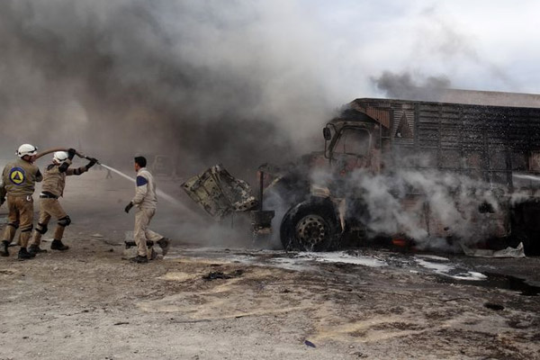 Rusya: Türk yardım TIR'larını biz vurmadık