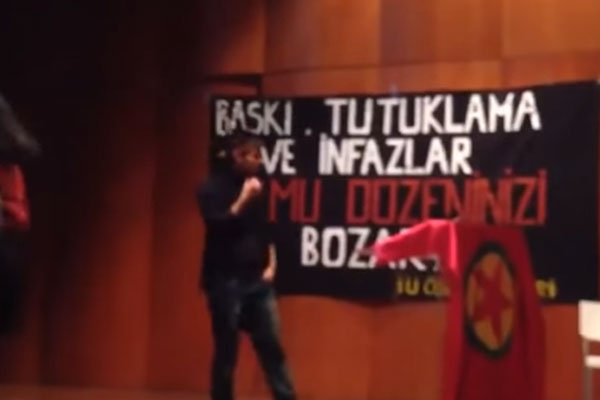 Boğaziçi'nde PKK'nın kuruluş yılı kutlaması