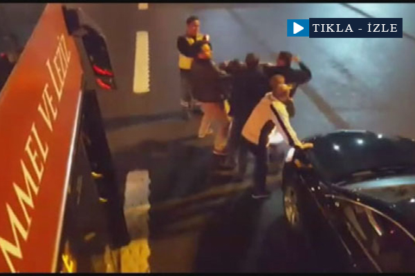 Saldırdığı otobüs şoföründen dayak yedi