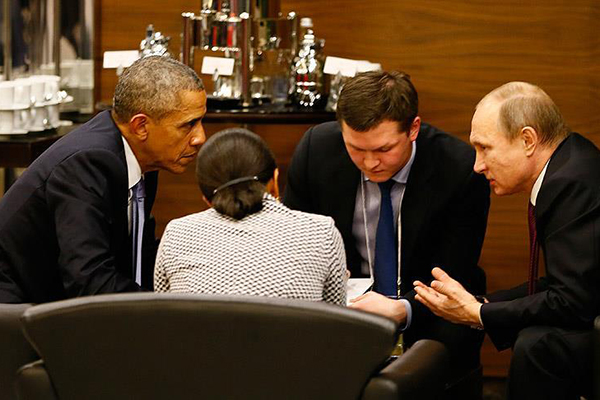 Obama ile Putin görüştü