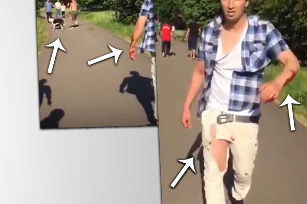 Irkçı Alman, Suriyeli mültecilerin üzerine köpeklerini saldı!