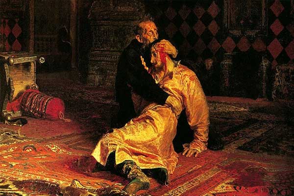 Rus milliyetçilerden 'Korkunç İvan ve Oğlu İvan' tablosuna saldırı