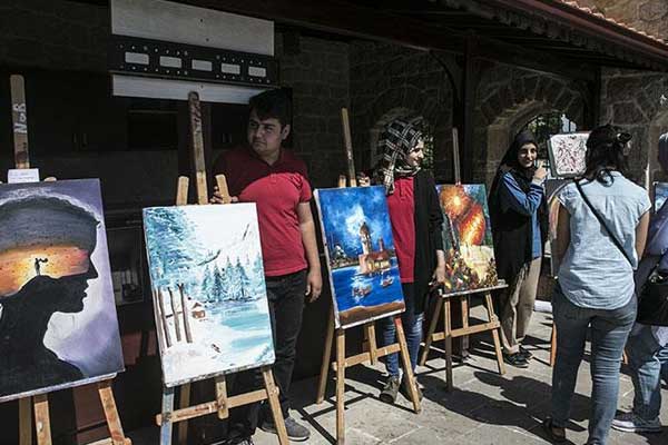 Cemil Meriç'in doğduğu evde resim sergisi