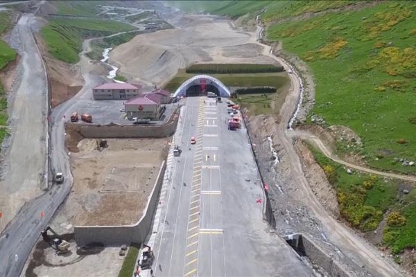Ovit Tüneli havadan görüntülendi
