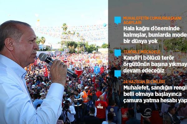 Cumhurbaşkanı Erdoğan: Kandil'i terör örgütünün başına yıkmaya devam edeceğiz