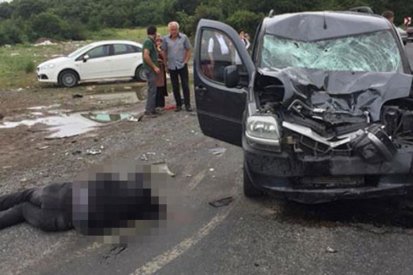 Zonguldak'ta kazada yaralanan motosiklet sürücüsü vefat etti