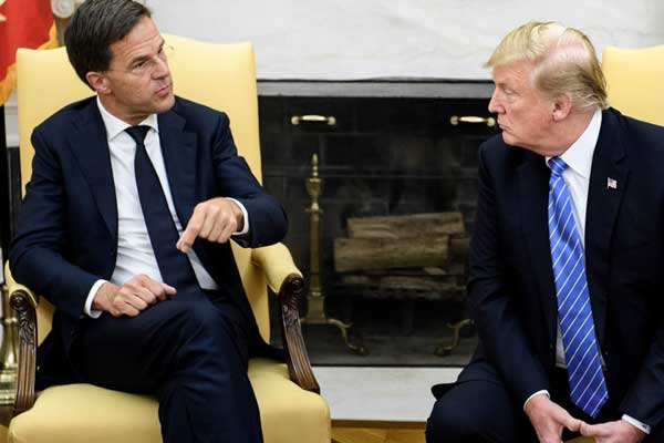 Hollanda Başbakanı Mark Rutte Trump’ın yüzüne karşı “Hayır” dedi