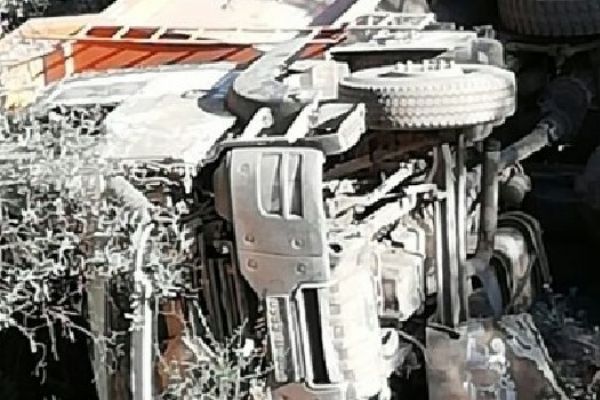 Zeytin bahçesine yuvarlanan kamyonun sürücüsü hayatını kaybetti