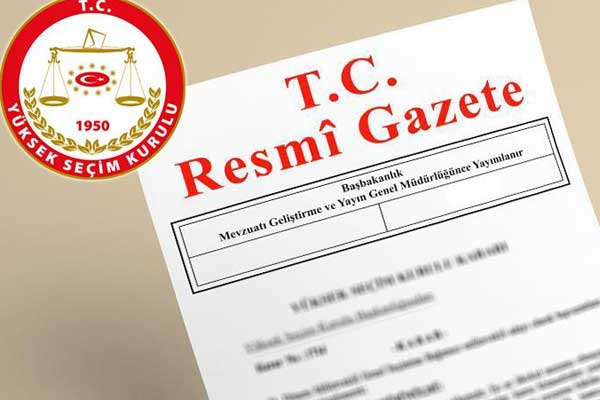 YSK'nın cumhurbaşkanı seçimine ilişkin kararı Resmi Gazete'de