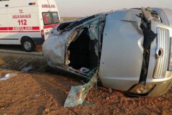 Ceylanpınar-Kızıltepe yolunda kaza: 1 ölü, 6 yaralı