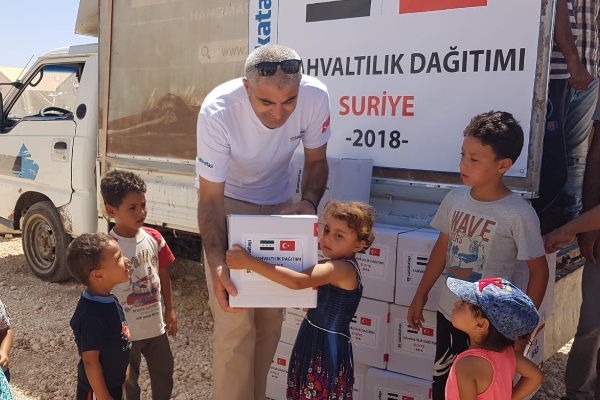 Sadakataşından Suriyelilere gıda yardımı