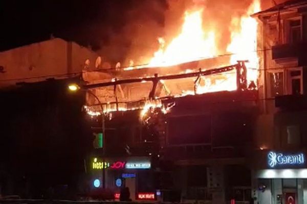 Konya'da korkutan yangın