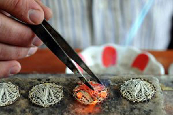 65 yıllık Telkari sanatı