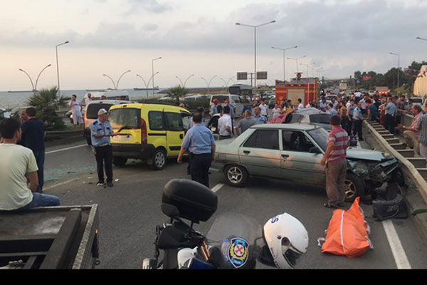 Trabzon'da trafik kazası… Çok sayıda yaralı var