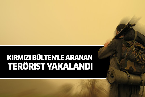 Kırmızı Bülten'le aranan terörist yakalandı