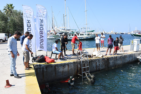 Balık avı festivali, deniz dibi temizliğiyle başladı