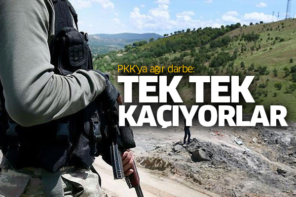 PKK'ya ağır darbe: Tek tek kaçıyorlar