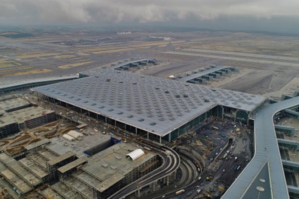 Üçüncü Havalimanı havadan görüntülendi
