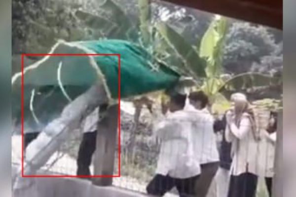 Cenazeyi havuza düşürdüler