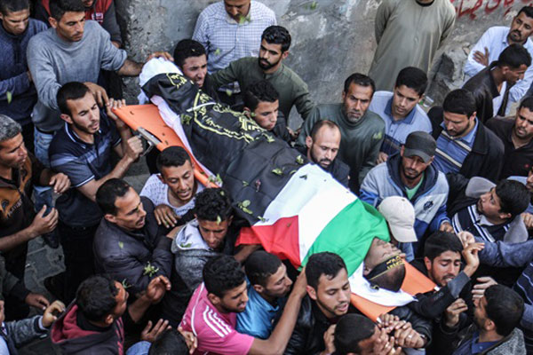 Gazze şehitlerine son yolculuk