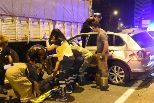 Aynı yerde ard arda iki kaza