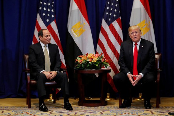 Trump Macron ve Sisi ile görüştü