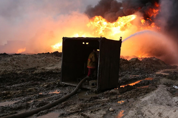 Musul'da 4 yıl aradan sonra petrol üretimine başlandı