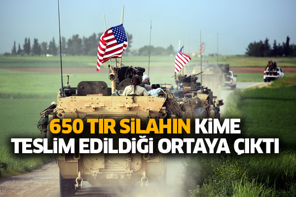 650 TIR silahın kime teslim edildiği ortaya çıktı