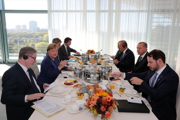 Erdoğan ile Merkel kahvaltıda buluştu