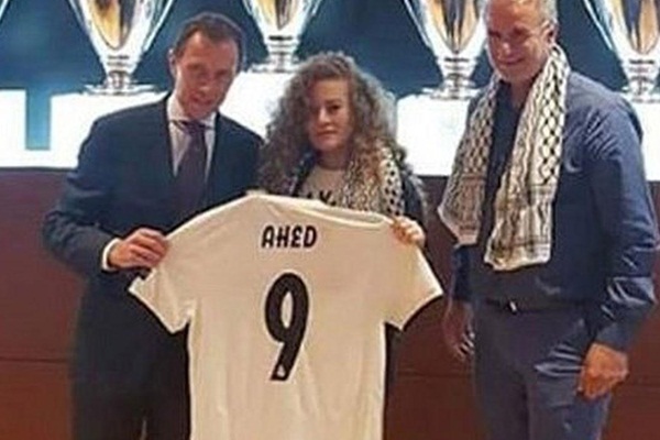 Real Madrid, Ahed Tamimi'yi ağırladı
