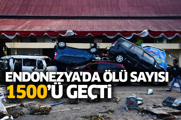 Endonezya'da ölü sayısı 1500’ü geçti