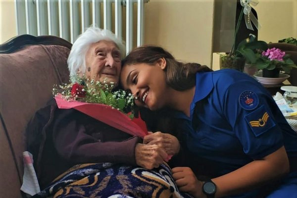 Askerlerden 104 yaşındaki şehit kızına vefa