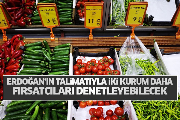 Erdoğan’ın talimatıyla iki kurum daha fırsatçıları denetleyebilecek