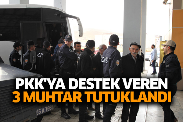 PKK'ya destek veren 3 muhtar tutuklandı