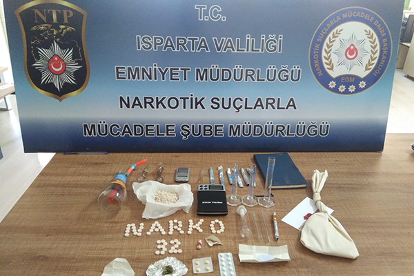Isparta'da uyuşturucu operasyonu