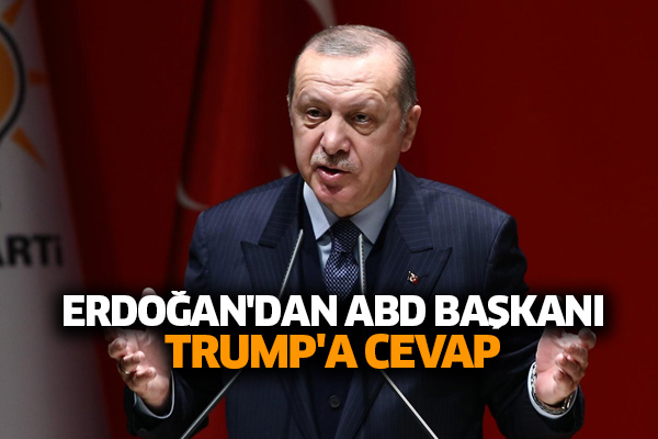 Erdoğan'dan ABD Başkanı Trump'a cevap