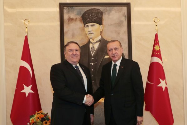 Pompeo Cumhurbaşkanı Erdoğan ile görüştü